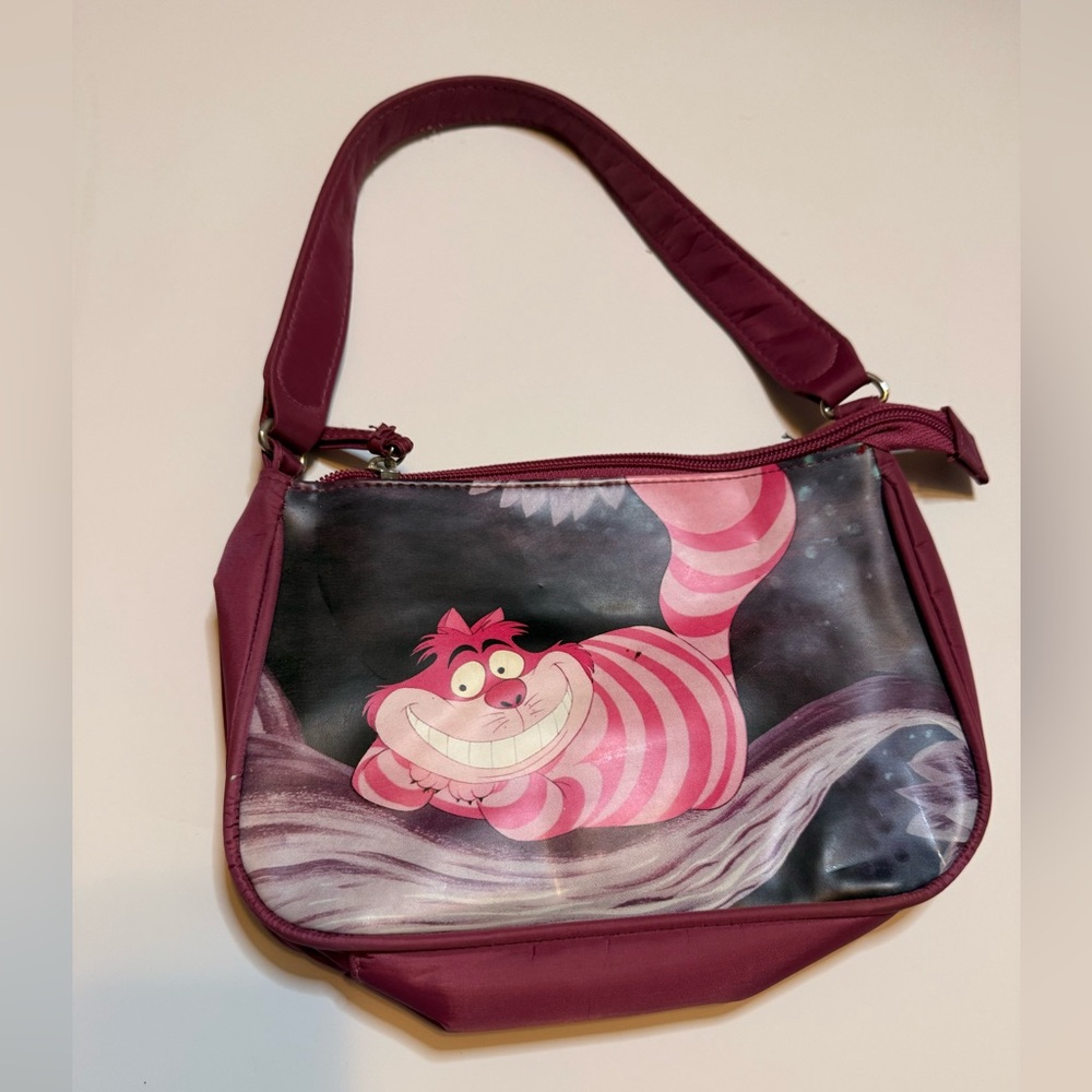 Cheshire Cat Themed Pink Shoulder Bag